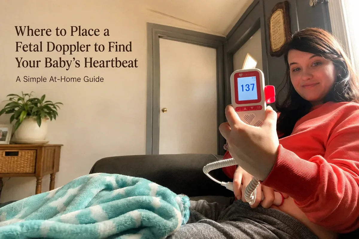 BabyEcho blog cover — Where to Place a Fetal Doppler to Find Your Baby’s