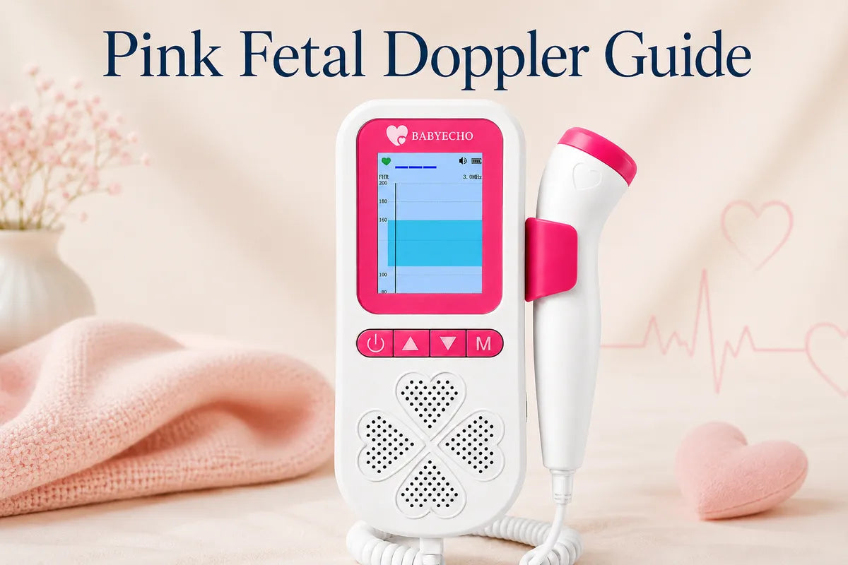 Pink fetal doppler guide - babyecho pink edition