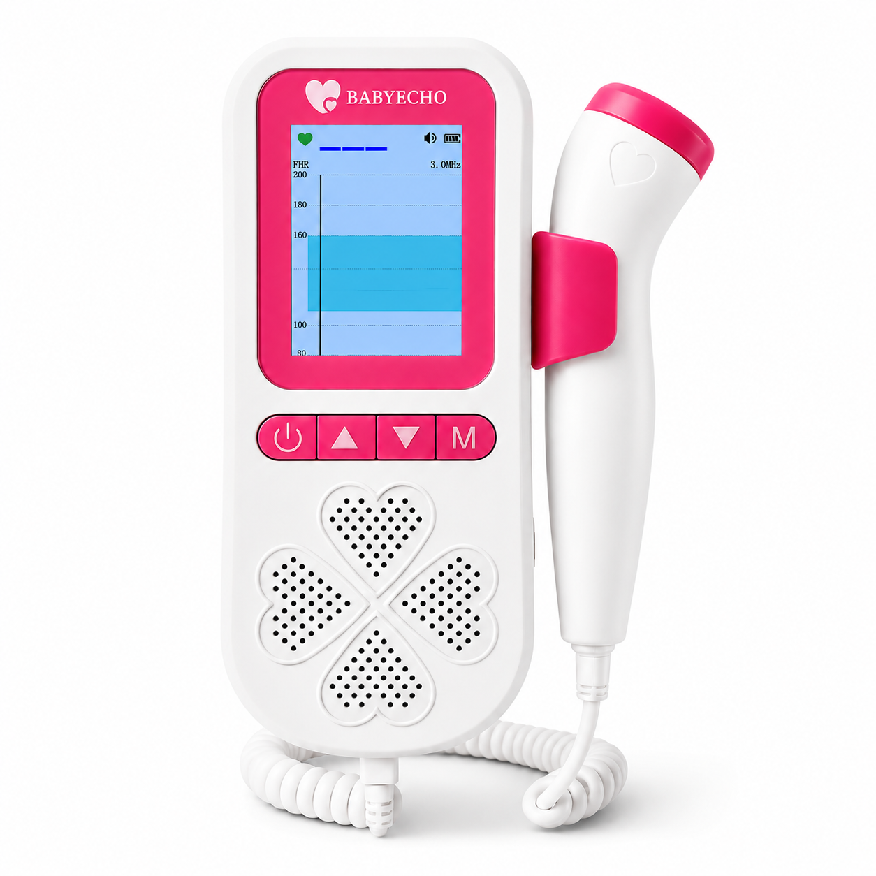BabyEcho Fetal Doppler Pro - white background product photo