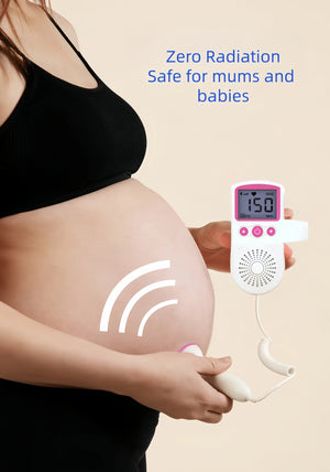 BabyEcho fetal doppler with ultrasound gel for at-home use